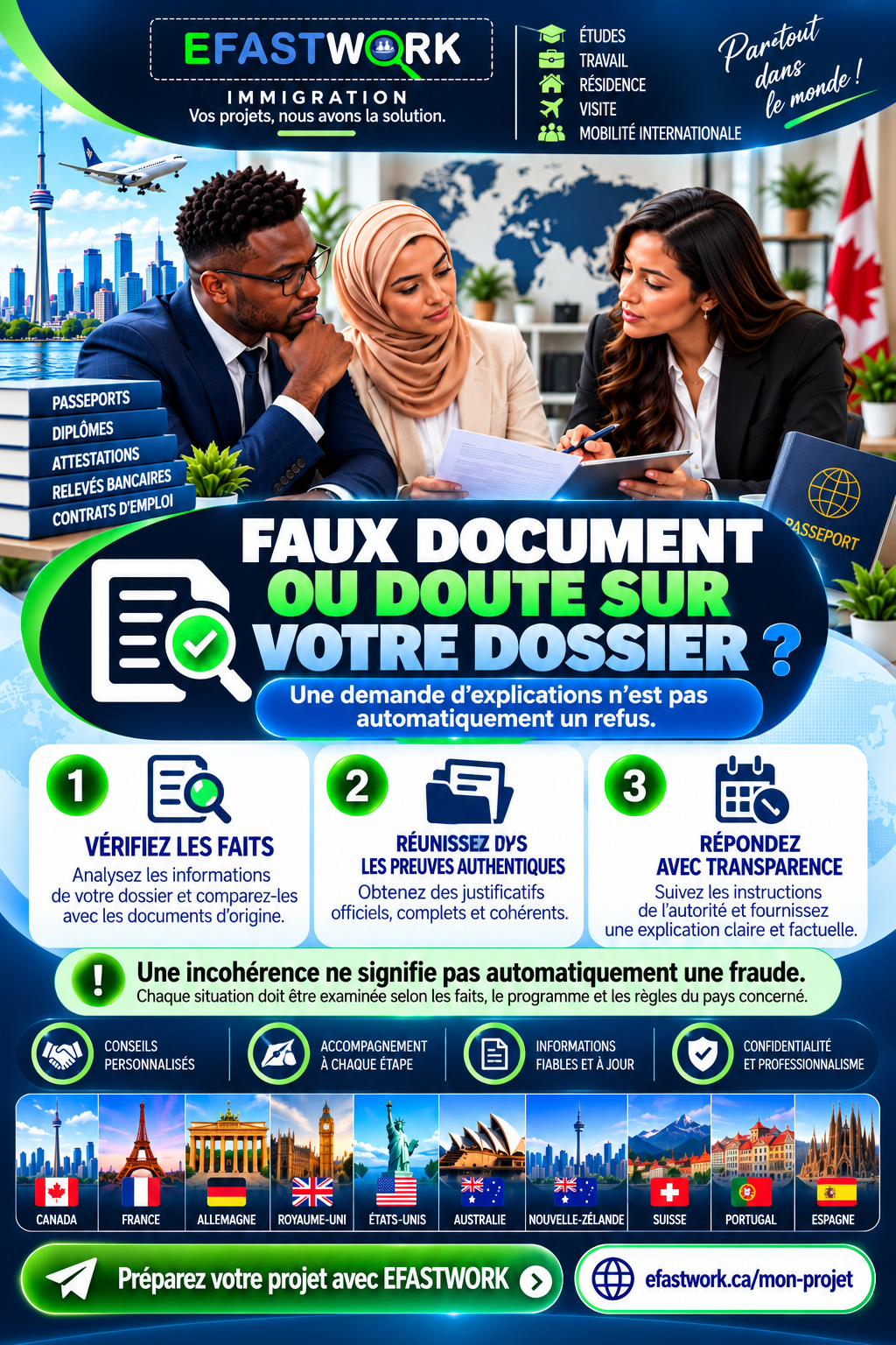 🌍 PROBLÈME 47 — Changement de situation familiale pendant le traitement d’une demande d’immigration : que faire ?