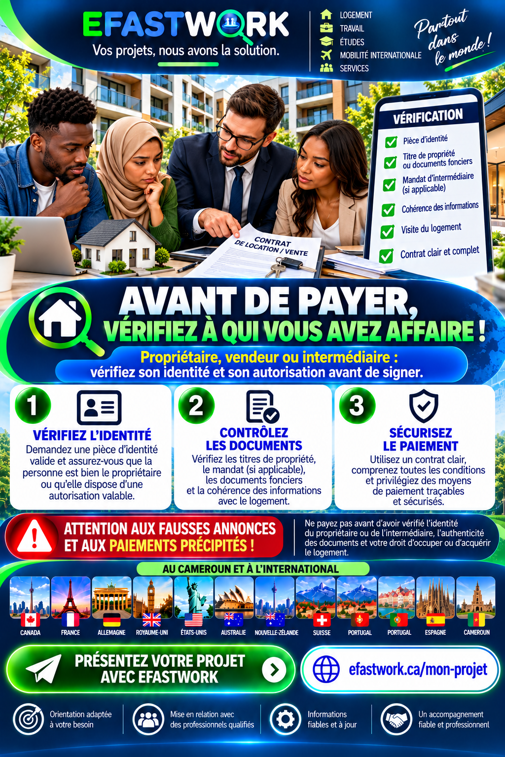 🏠 Avant de payer, vérifiez à qui vous avez affaire !